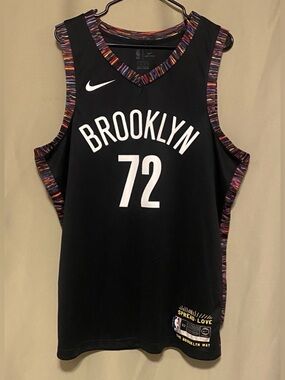 Nike Brooklyn Nets 2018-19 Biggie Small Hip Hop City Edition Basketball Jersey L